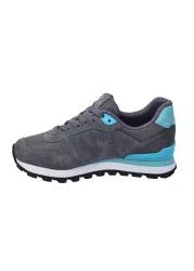 Hammer Jack Z19250 Genuine Nubuck Leather Casual Sports Shoes Grey-turquoise