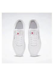 Reebok حذاء رياضي أبيض كلاسيكي من الجلد للجنسين