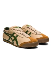 Onitsuka Tiger Mexico 66 Sneakers – Brown/Green – Unisex Retro Style with Signature Stripes