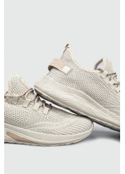 DeriWorld حذاء رياضي مريح للغاية سهل الارتداء للجنسين باللون البيج