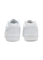U.S. Polo Assn. Men's Classic White Sneakers - All-White Low-Top Design, Comfortable Casual Shoes for Everyday Wear