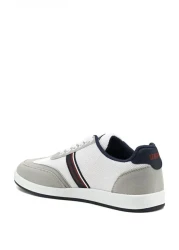 U.S. Polo Assn. حذاء رياضي رجالي أسود من Kares 3fx باللون الأبيض