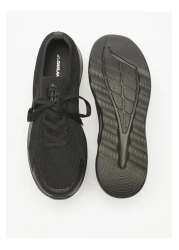 Oaklan by Shoexpress Textured Slip-On Walking Shoes with Lace Detail