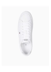 Tommy Hilfiger Erkek Deri Sneaker - Beyaz