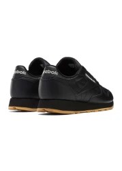Reebok Gy0954 Model - Unisex Black Classic Leather Casual Shoes, Rubber Sole
