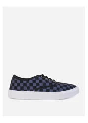 Styli Checkerboard Canvas Lace Up Sneakers