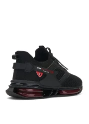 E SPORT Black Red Knitwear Sneaker - Balloon Sole Orthopedic Shoes