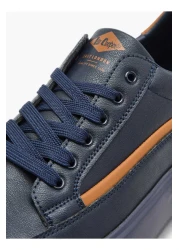 Lee Cooper Men's Panelled Sneakers with Lace-Up Closure