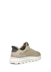 Geox Men's Beige U Spherica Plus a - Knit.Te + Sy Lace-Up Sneaker U55Mpa06Kekc5004