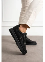 L.A Polo Thick Sole Black Men's Snekaer