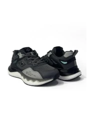 SOLAZER حذاء رياضي كاجوال للرجال باللون الأسود من Smoked Stone 042