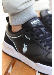 U.S. Polo Assn. Comfortable Sole Casual Men's Sneaker Sports Shoes Black