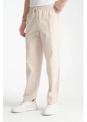 Klothy Kety Men's Comfortable Linen Look Trousers