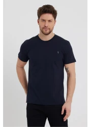 COMBİNE MİCHAİL حزمة تي شيرت مكونة من 3 قطع باللون الأسود والأبيض والأزرق الداكن