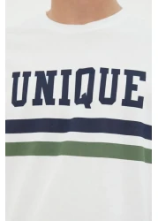  Collection College Printed White Cotton T-Shirt - Regular Fit TMNSS20TS1836