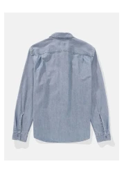 American Eagle Ae Denim Button-up Shirt