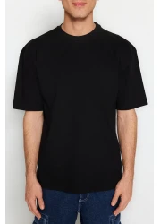  Collection تي شيرت أسود مريح 100% قطن - TMNSS22TS0274