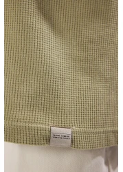  Collection تي شيرت Mint كبير الحجم/واسع القطع مصنوع من القطن بنسبة 100% TMNSS25TS00065