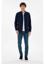 U.S. Polo Assn. Men's Navy Blue Long Sleeve Basic Shirt 50296777 -Vr033