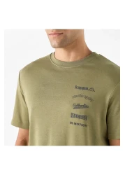 Kappa تي شيرت بطبعة شعار ورقبة دائرية وأكمام قصيرة