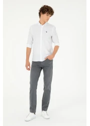 U.S. Polo Assn. White Long Sleeve Basic Men's Shirt -50288629-VR013