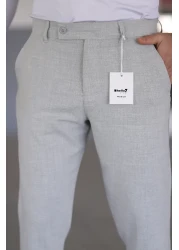 hello7 بنطال رجالي من القماش ذو اللسان القصير ذو الجودة العالية من الليكرا الإيطالي مناسب لأي بيئة