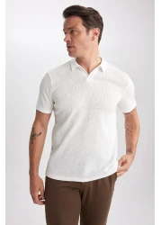 Defacto تي شيرت بولو بأكمام قصيرة وقصة ضيقة W9274az23sp