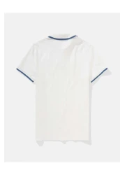 American Eagle Ae Tipped Flex Pique Polo Shirt