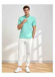 GENIUS STORE بنطلون رجالي بنطلون رياضي بخصر مطاطي مع جيوب بنطلون رجالي-JOGGER