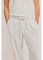 H&M Relaxed Fit Linen-blend Trousers