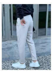 ElitWear Men's Carrot Cut Boyfriend Adjustable Waist Jogger Pants