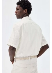 H&M Regular Fit Linen-blend resort shirt