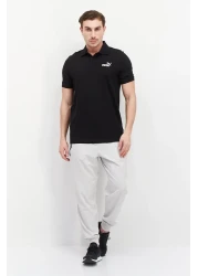 Puma Men Sportswear Fit Embroidered Logo Outdoor Polo Shirts, Black/white