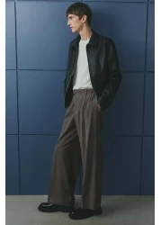 H&M Loose Fit Tailored Trousers