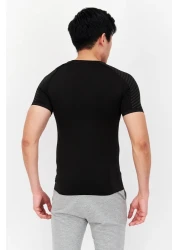 Puma تي شيرت رياضي رجالي للتدريب، أسود