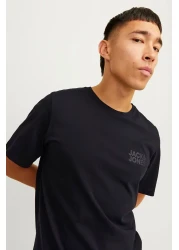 Jack & Jones Jack Jones Small Logo Men's Crew Neck T-Shirt 12151955