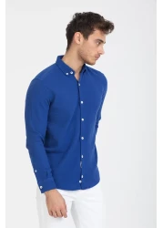 Klothy قميص رجالي مصنوع من القطن بنسبة 100% وقابل للغسل