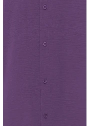  Collection قميص صيفي كبير الحجم من الكتان ذو طية صدر السترة - بلوم TMNSS23GO00053