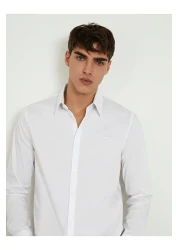 Guess Ls Sunset Shirt Men's White Shirt M1Yh20W7Zk1-G011