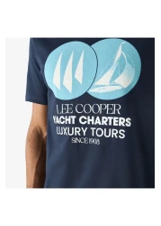 Lee Cooper Printed Crew Neck T-shirt With Short Sleeves