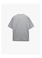 Koton Short Sleeve Cotton Crew Neck Basic Oversize T-Shirt