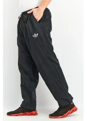 adidas Men Loose Fit Drawstring Tapered Leg Training Tack Pants, Black