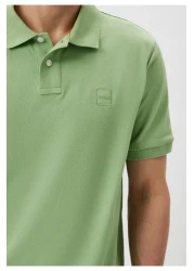 Boss Men's Green Polo Neck T-shirt