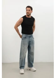 BANNY JEANS بنطال جينز رجالي من Skater Fit - لون