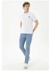 U.S. Polo Assn. BASE. Polo Assn. Men's White Basic T-Shirt