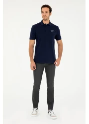 U.S. Polo Assn. Men's Regular Fit Polo Neck Navy Blue T-Shirt 50288504 -Vr033
