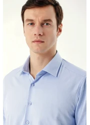 Morven Slim Fit Solid Hard Neck Easy-Ironing (Gift Boxed) Long Sleeve Shirt