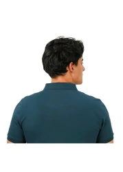 Giordano Men's 3D Lion Polo: Slim Fit, Bold Embroidery, Premium Pique