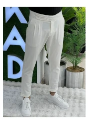 JANSO GROUP Akkad Fashion - Italian Cut Slimfit Fabric Trousers