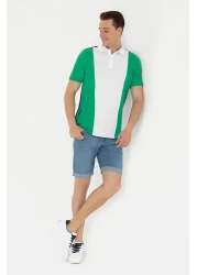 U.S. Polo Assn. Men's Green Polo Neck T-Shirt 50263396 -Vr054